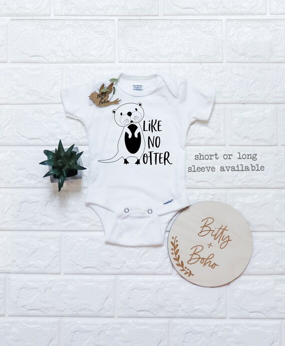 otter onesie baby