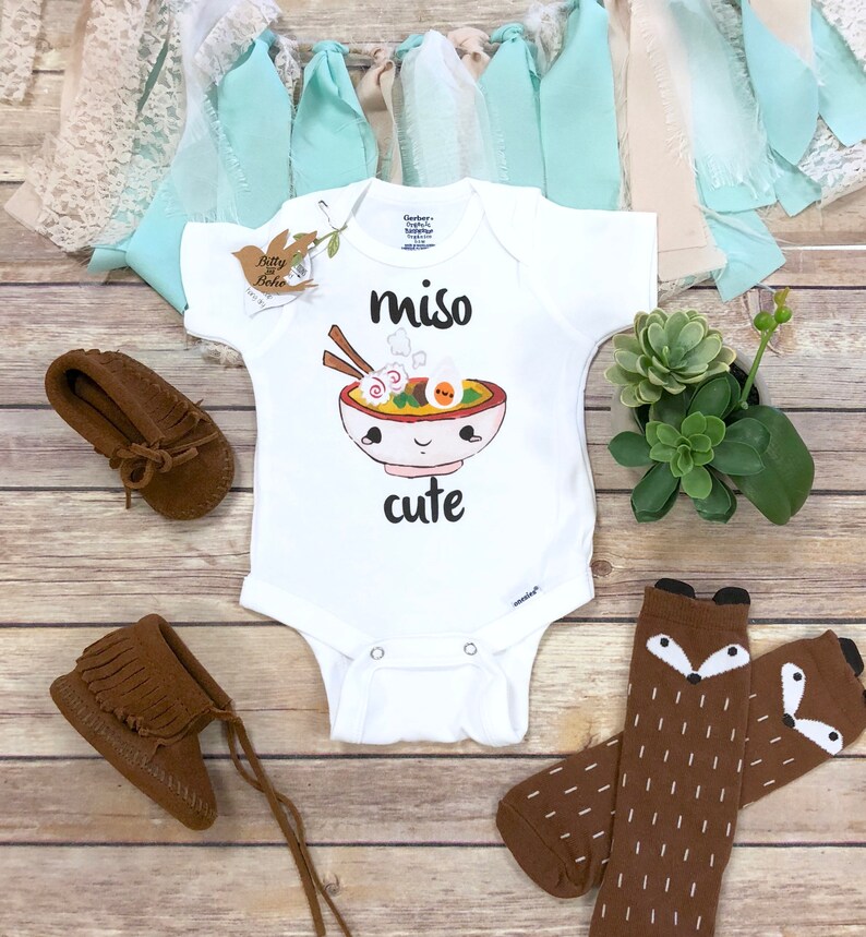 Miso Cute Onesie® Baby Shower Gift Unisex Baby Clothes Baby Etsy