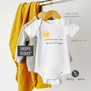Sunshine Onesie®, Neutral Baby Shower Gift, Gender Neutral Baby Clothes, Cute Unisex Baby Clothes, Sun Onesie, Little Sunshine Baby Bodysuit