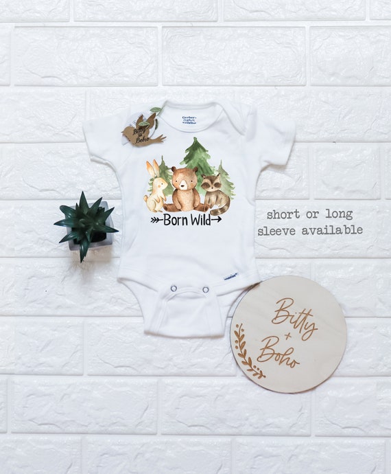 BABY TODDLER INFANT LONG SLEEVE /& LEG WOODLAND CAMO ONESY