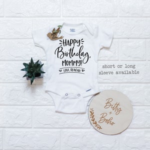 Alles Gute zum Geburtstag Mama Onesie®, Mama Onesie, Geburtstagsgeschenk für Mama, Mama Onesie, neue Mama Geschenk, alles Gute zum Geburtstaggeschenk vom Baby, ich liebe meine Mama