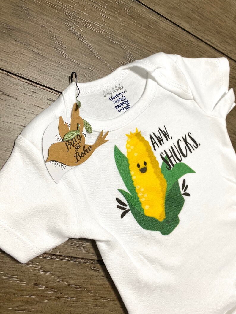 Vegetable Onesie® Aww Shucks Corn Onesie Farmer's Market Etsy