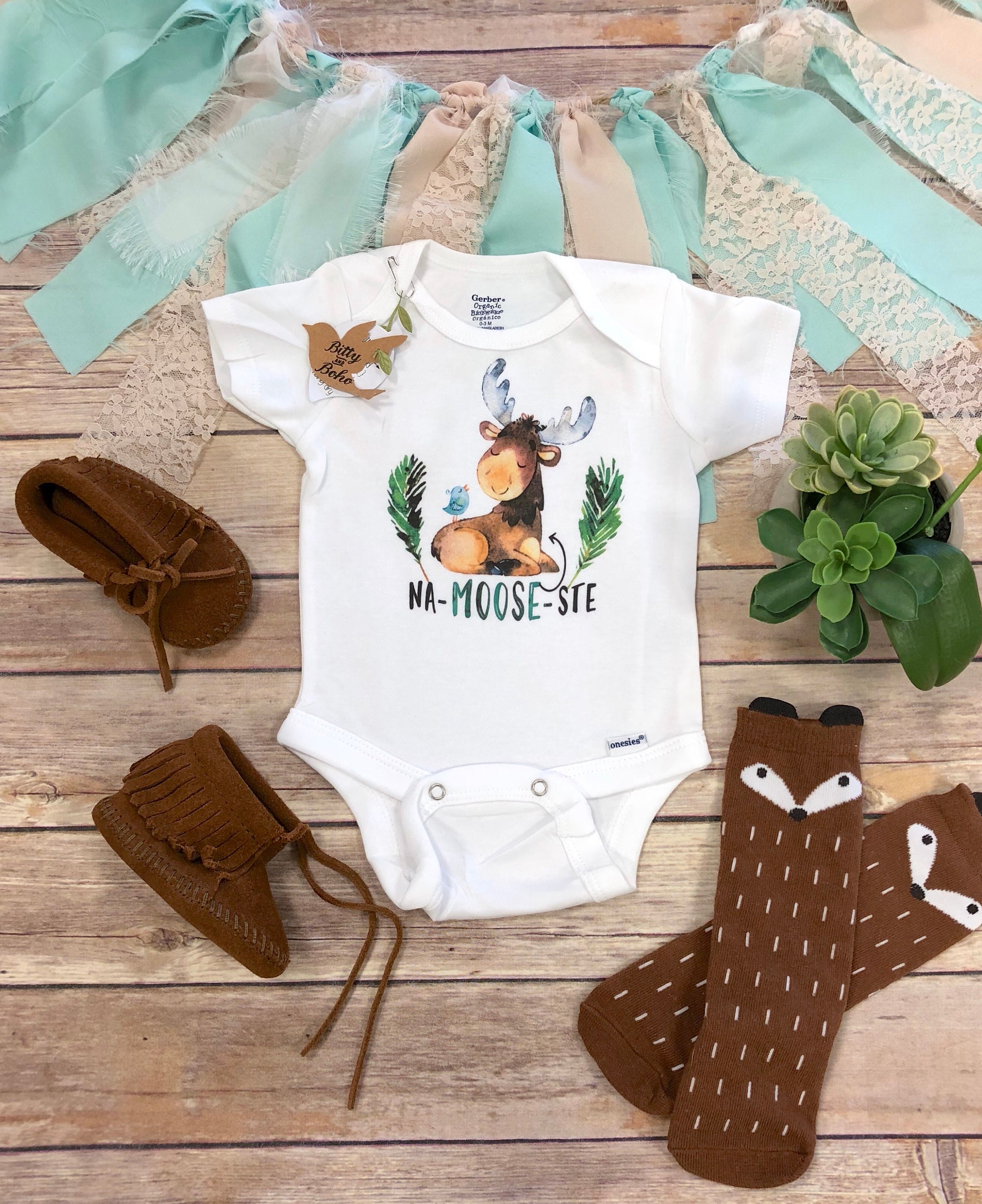 Moose Onesie® Yoga Onesie Canada Onesie Yoga Baby Clothes Etsy