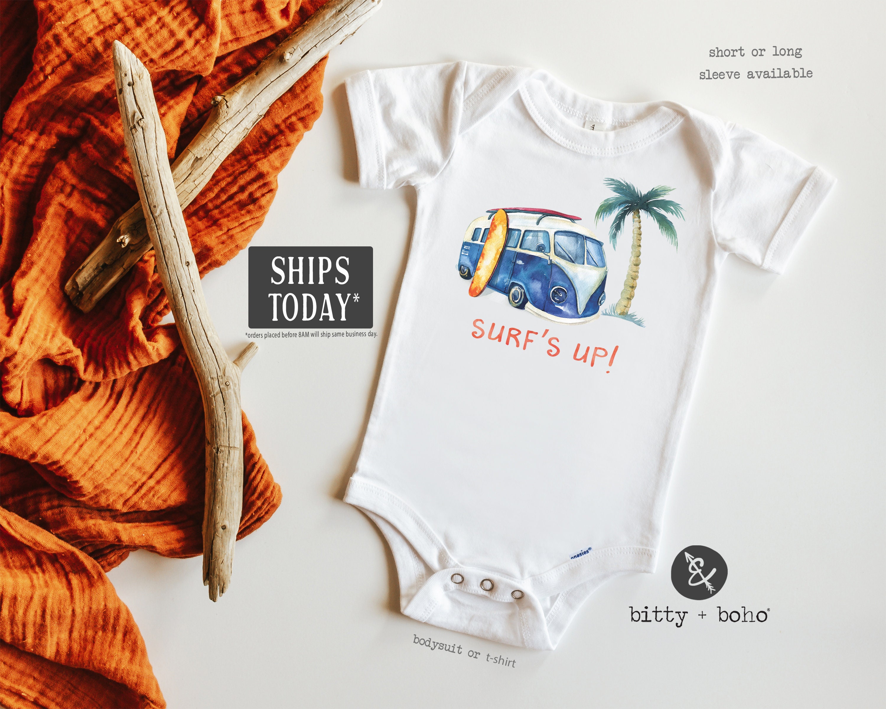 Onesie® Shower Gift Surf's up Baby Onesie Etsy