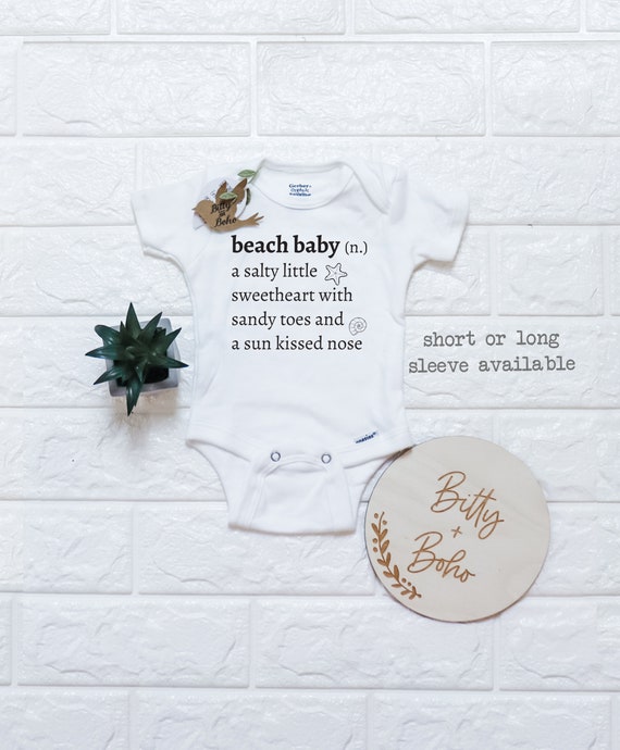 beach baby onesie