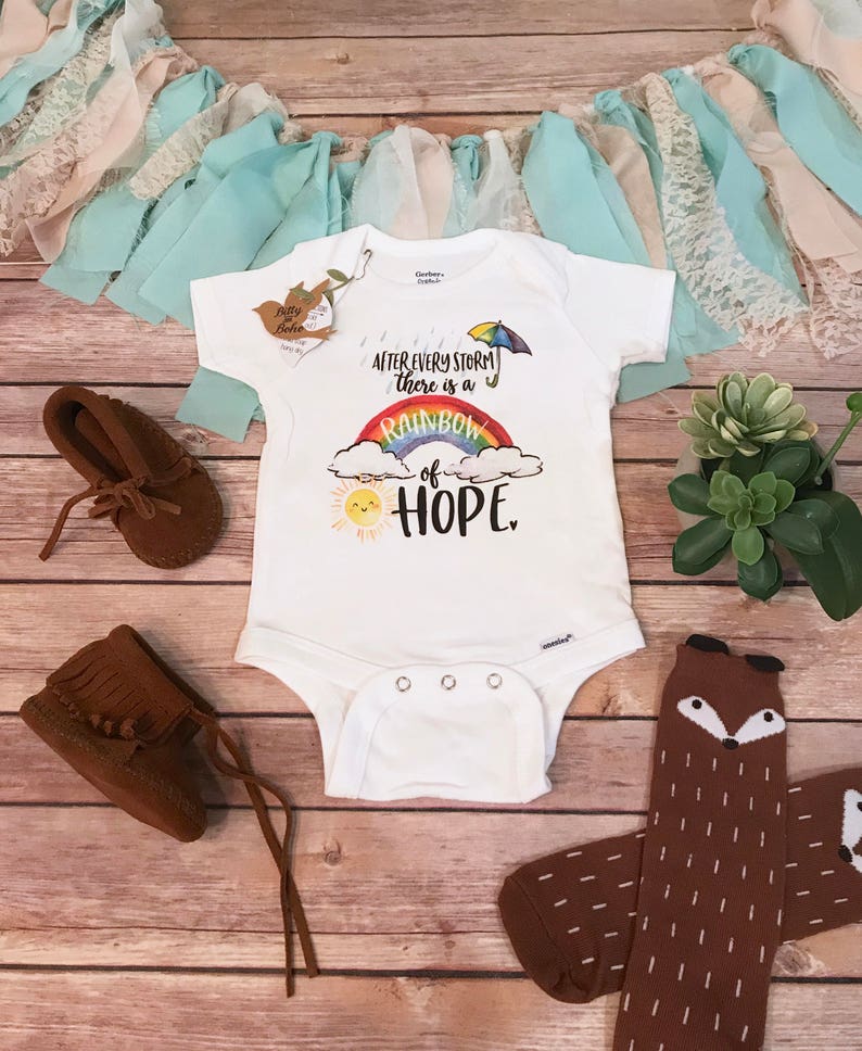Download Rainbow Baby Onesie® Rainbow Baby Pregnancy Announcement ...