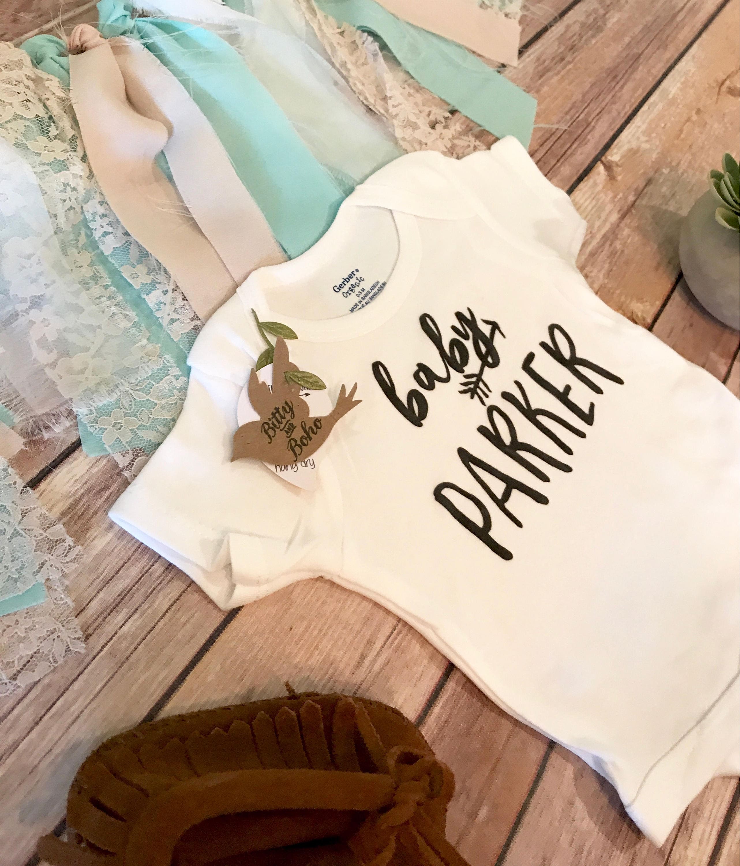 Pregnancy Reveal Baby Onesie® Pregnancy Announcement Last Etsy
