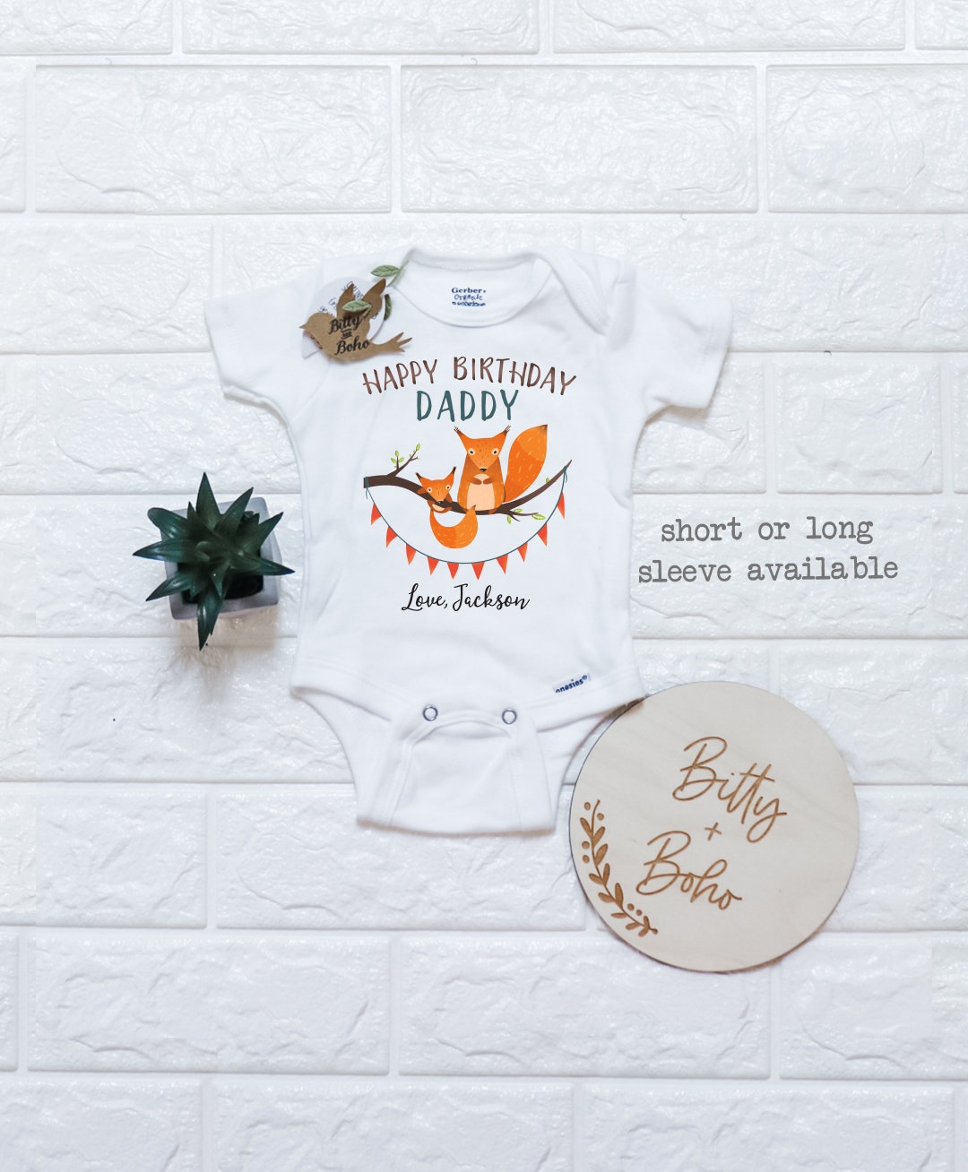 Daddy's birthday onesie 2025