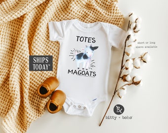 Totes Ma Goats Onesie®, Farm Onesie, Baby Boy Clothes, Hipster Baby Clothes, Baby Shower Gift, Funny Onesies, Cute Baby Onesies, Unisex Baby
