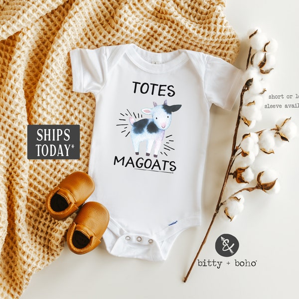 Totes Ma Goats Onesie®, Farm Onesie, Baby Boy Clothes, Hipster Baby Clothes, Baby Shower Gift, Funny Onesies, Cute Baby Onesies, Unisex Baby