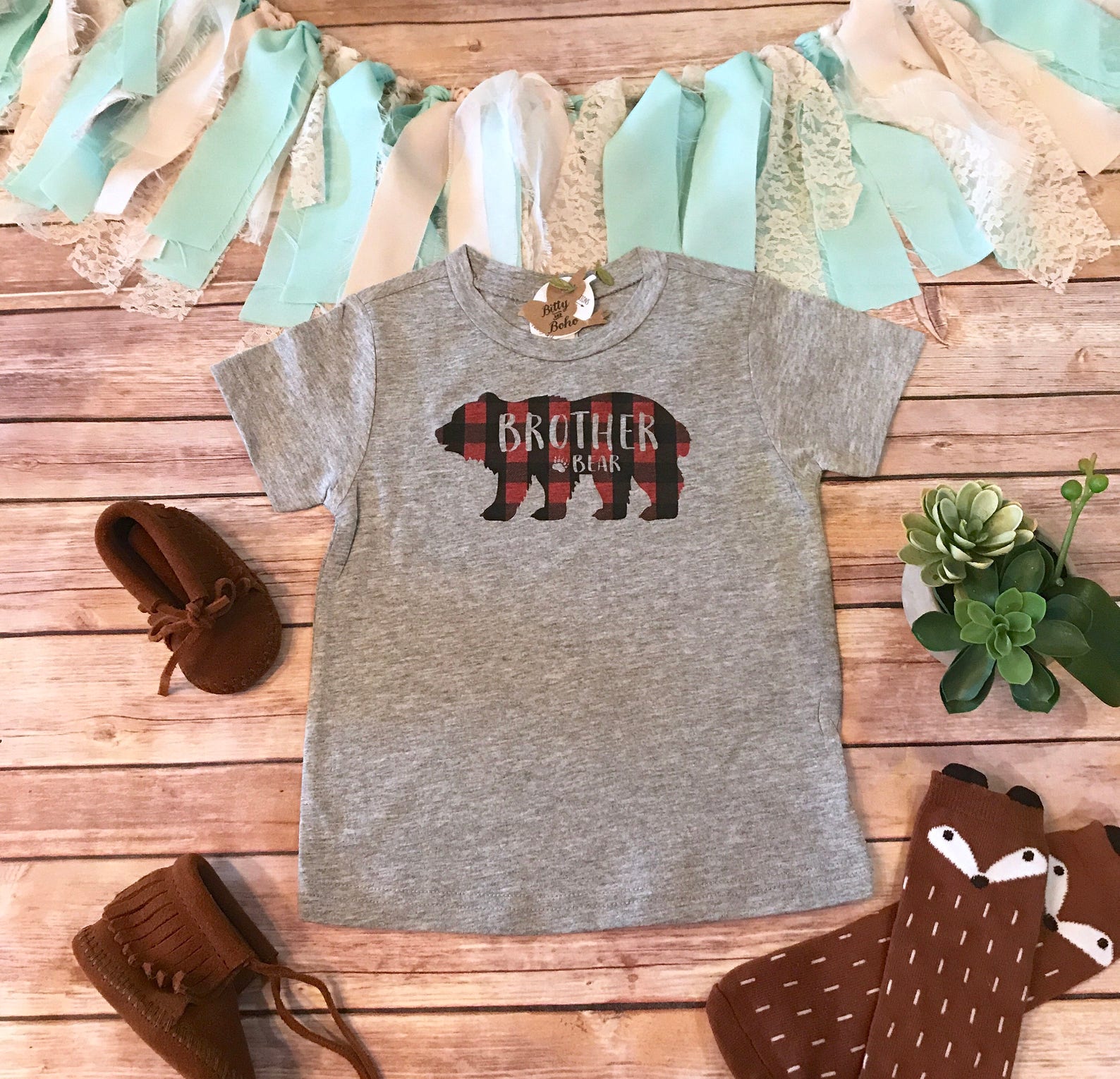 Plaid Brother Bear Shirt Matching Bear Shirts Matching Etsy