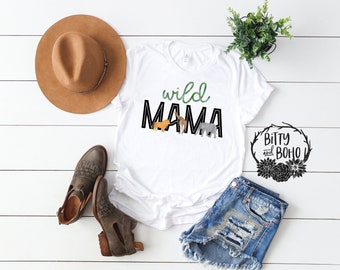 Wild Mama Shirt, Mama of the Wild One Shirt, Matching Birthday Shirts, Mom of the Birthday Girl Shirt, Family Shirts, Zoo Birthday Shirt