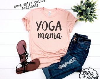 Cute Yoga Shirt, Yoga Mama Shirt, Gifts for Mom, Birthday Gifts for Her, Cute Graphic Tees for Women, Cute Mama Shirt, Yoga Clothes, Yoa Tee