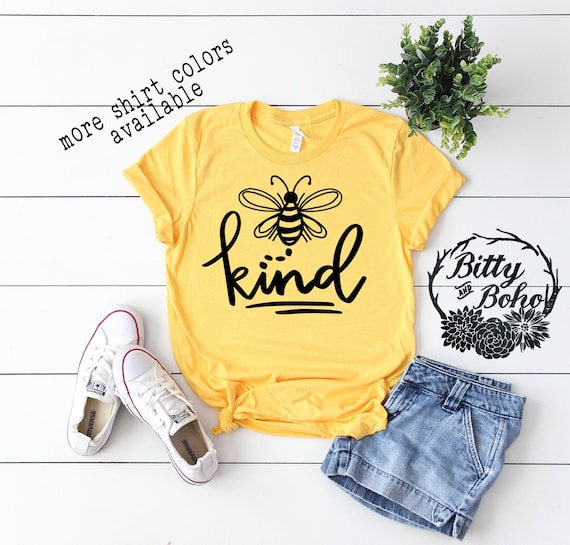 Bee Kind Shirt, Kindness Matters Shirt, Cute Bee T-Shirt, Funny Bee Shirt, Trendy Graphic Tees for Women, Bumble Bee Shirt, Gifts for Her