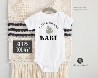 Little Island Babe, Tutina Hawaii®, Regalo per la doccia per bambini, Hawaii Baby, Rivelazione della gravidanza, Tutina Aloha, Vestiti per neonato, Body per neonato Hawaii