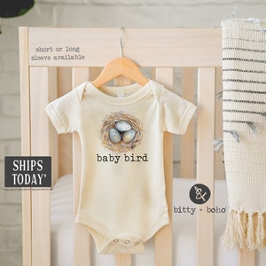 Baby Bird Baby Bodysuit, Baby Bird Bodysuit ,Bird Nursery, Cute Baby Clothes, Baby Boy Clothes, Hipster Baby Clothes,Minimalist Baby Clothes