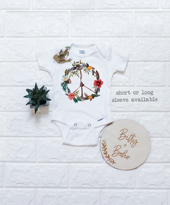 hippie baby onesies