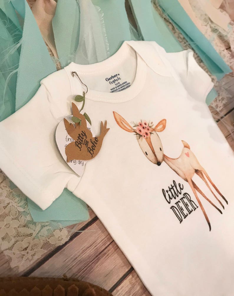Deer Onesie® Deer Baby Girl Baby Girl Clothes Baby Shower Etsy