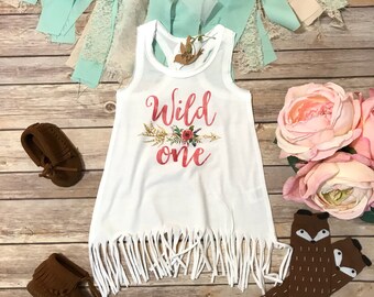 First Birthday Girl Dress, Wild One Birthday, 1st Birthday Outfit, One Shirt Dress, Baby Girl Clothes, Hippie Baby Clothes, Wild One Shirt