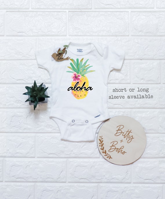 pineapple onesie baby