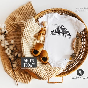I Love You to the Mountains and Back Onesie®, Baby Boy Clothes, Mountains are Calling Onesie, Baby Shower Gift, Hipster Baby, Baby Boy Gift