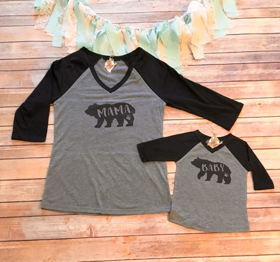 Mama Bear Shirt Set Mommy and Me Shirts Mom and Son Shirts,Mom and Daughter Shirts,Baby Bear Shirt Mommy and Me Outfits Mothers Day Gift