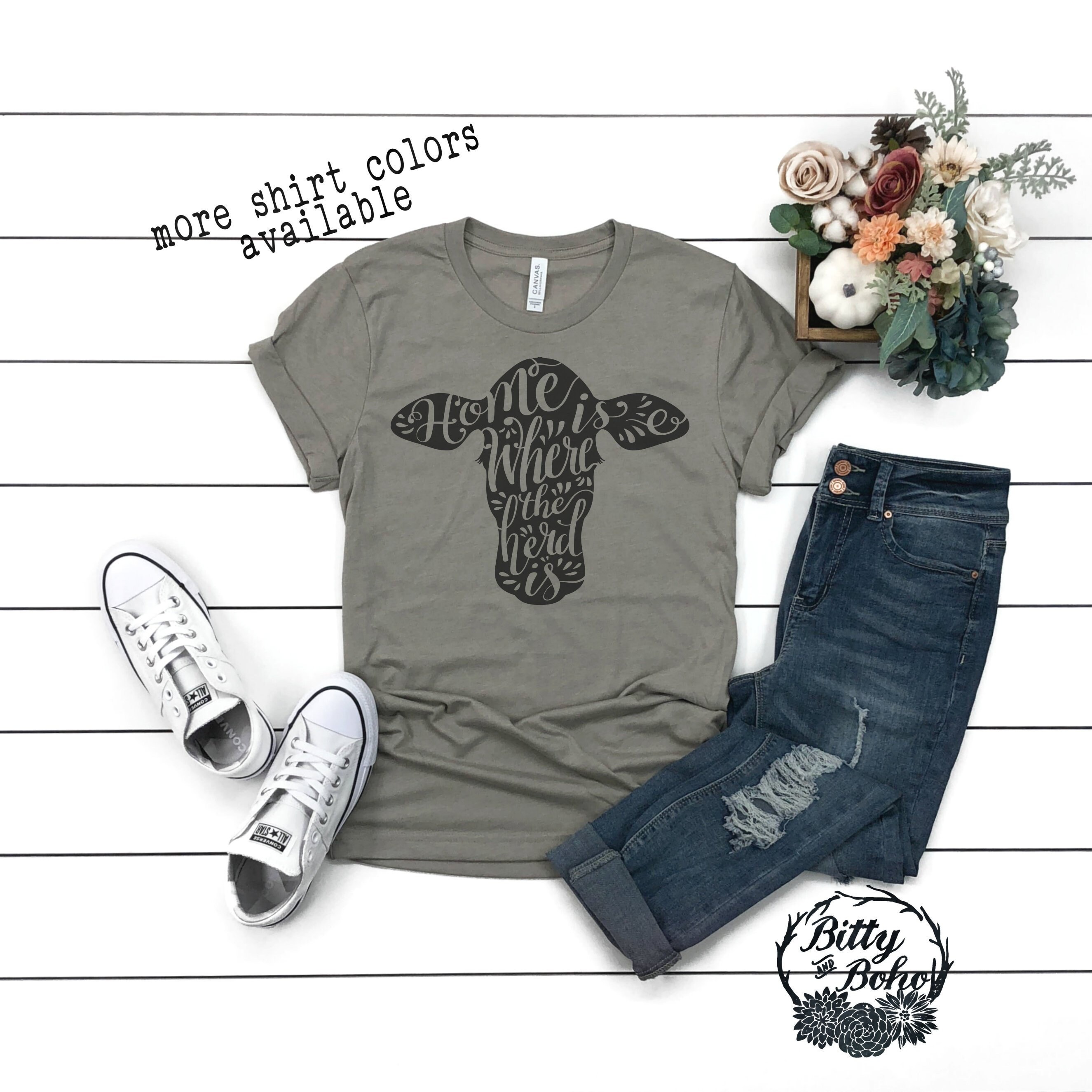 Shirt Cute Cow T-shirt Funny Farm 