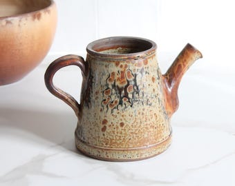 Vintage glazed stoneware ceramic – signed Jean-Pierre Prudhomme, vintage carafe, French pottery