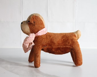 Vintage French plush dog from 1940