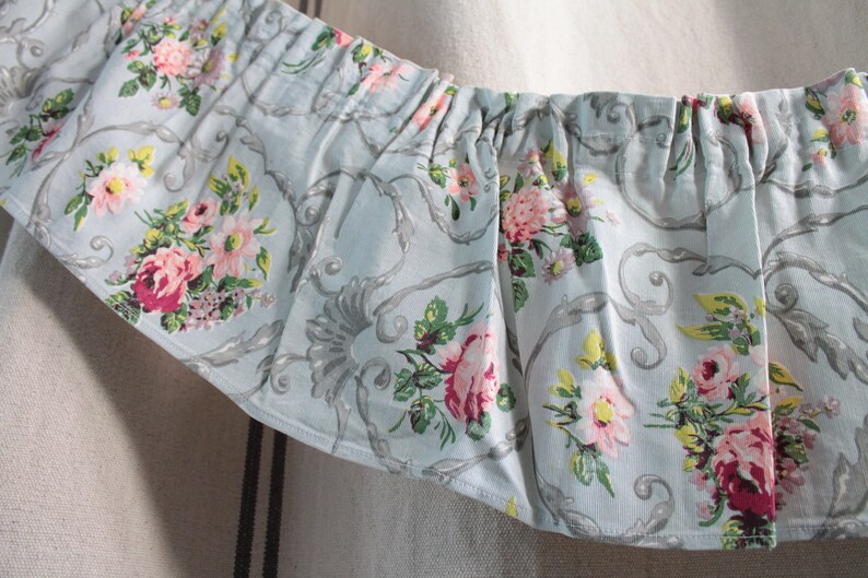Window Dressing Decor Window Curtains Headboard Flowers Etsy