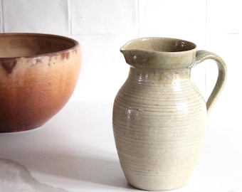 Antique French ceramic carafe in glazed stoneware, 4702