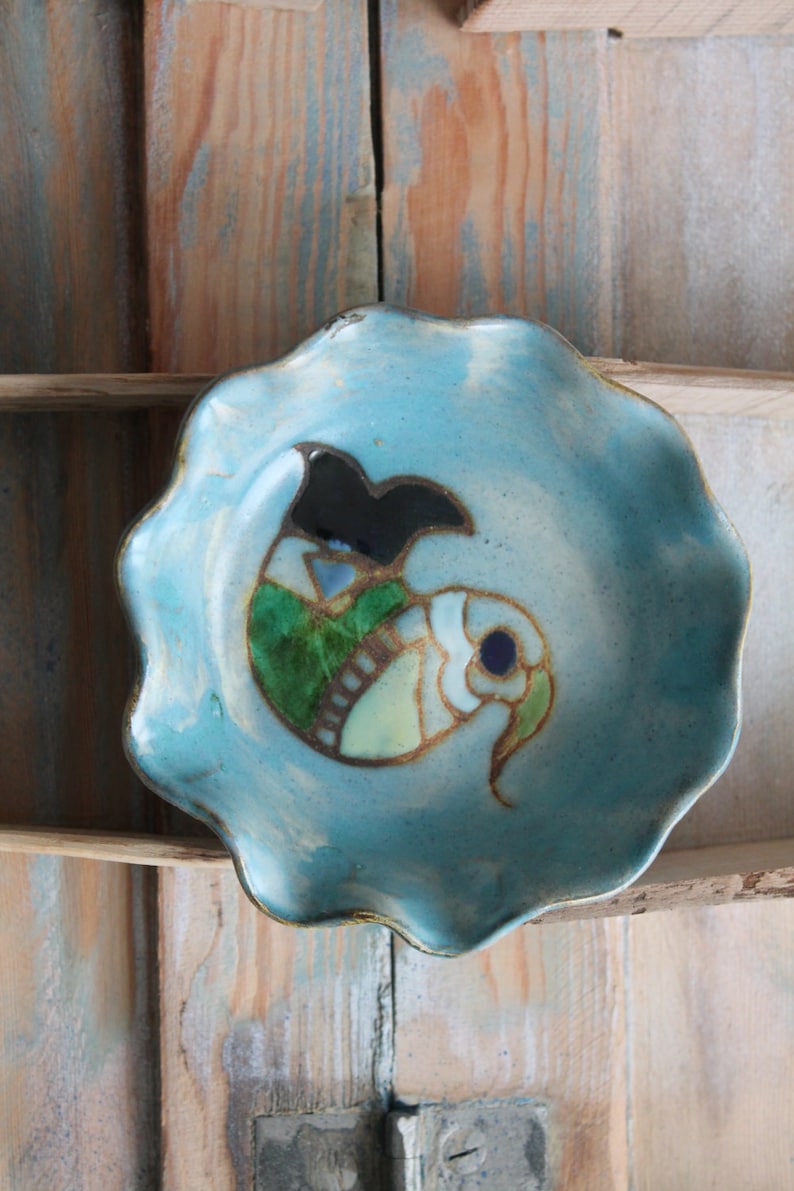 Ceramic from VALLAURIS France MC TREINEN 1960 vintage ceramic ceramic and pottery