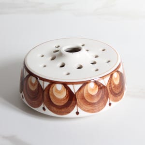 Vintage Jersey Pottery Vase Flower Pick Ceramic Earthenware Unique Gift Housewarming Retro Kitchen 4700