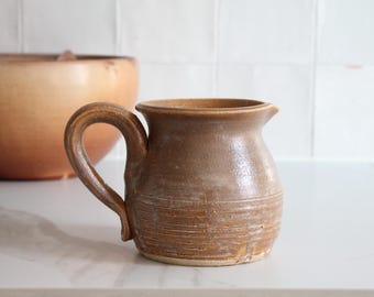 Antique glazed stoneware carafe - French pottery - Kitchen ceramics