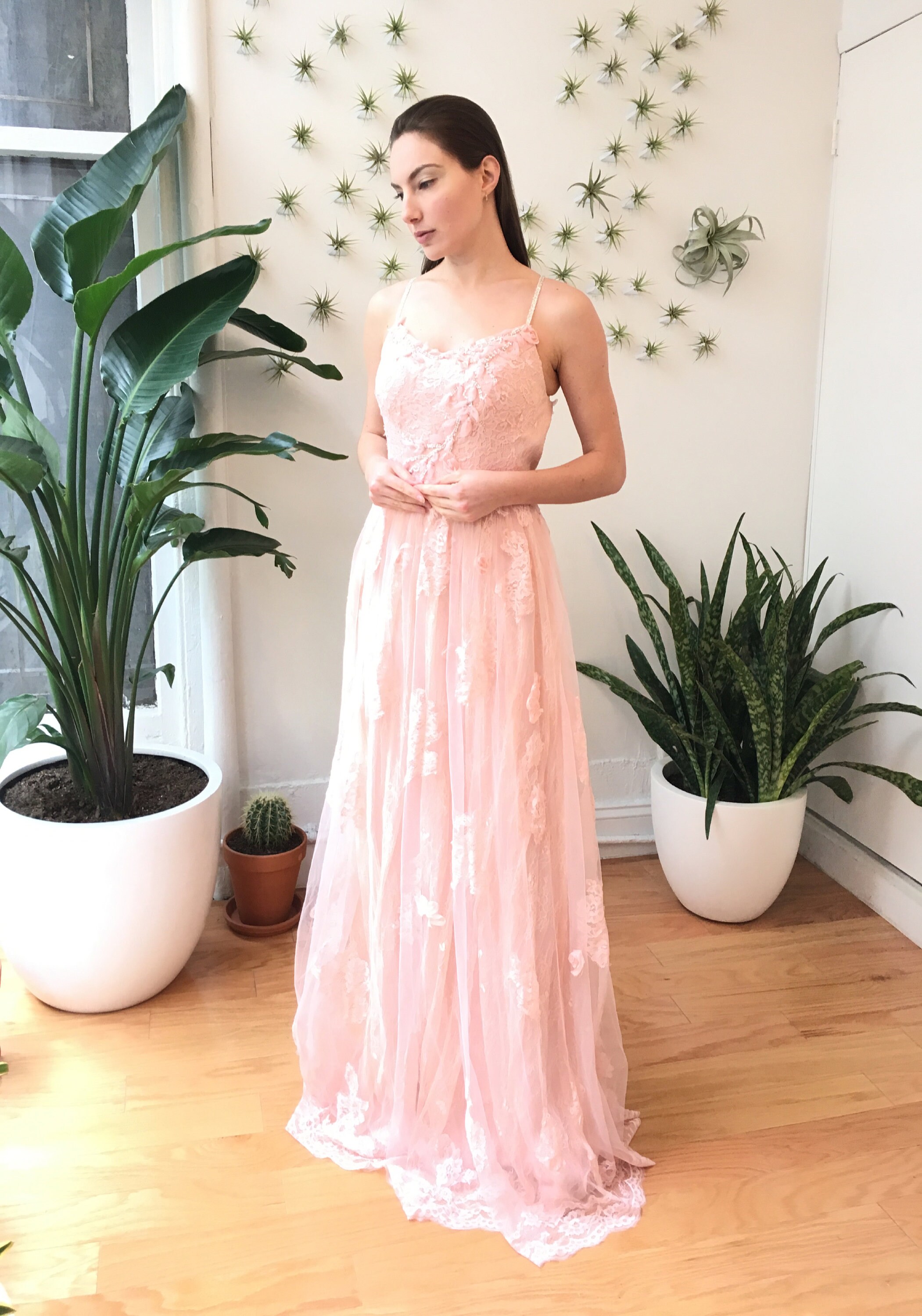 Blush Pink Floral Boho Style 