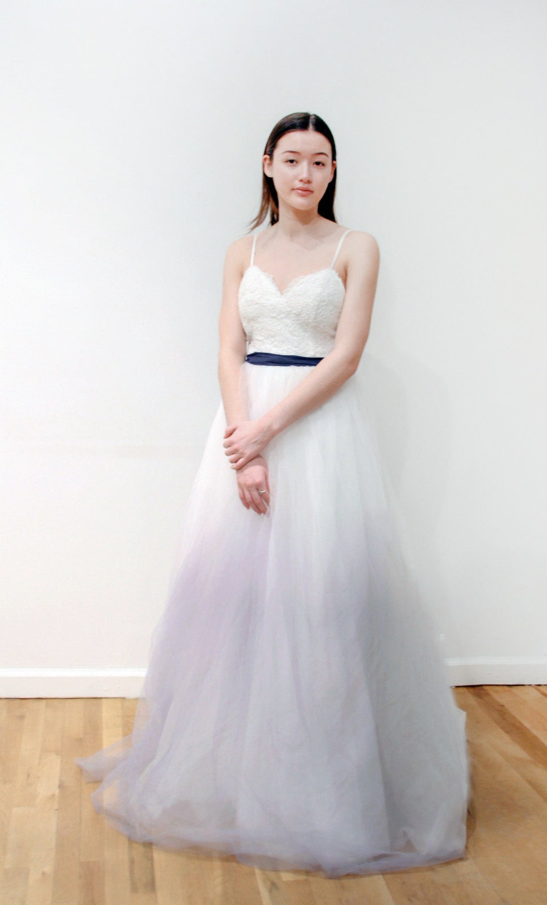 Spaghetti Strap Open Back Chiffon Dresses Lavender