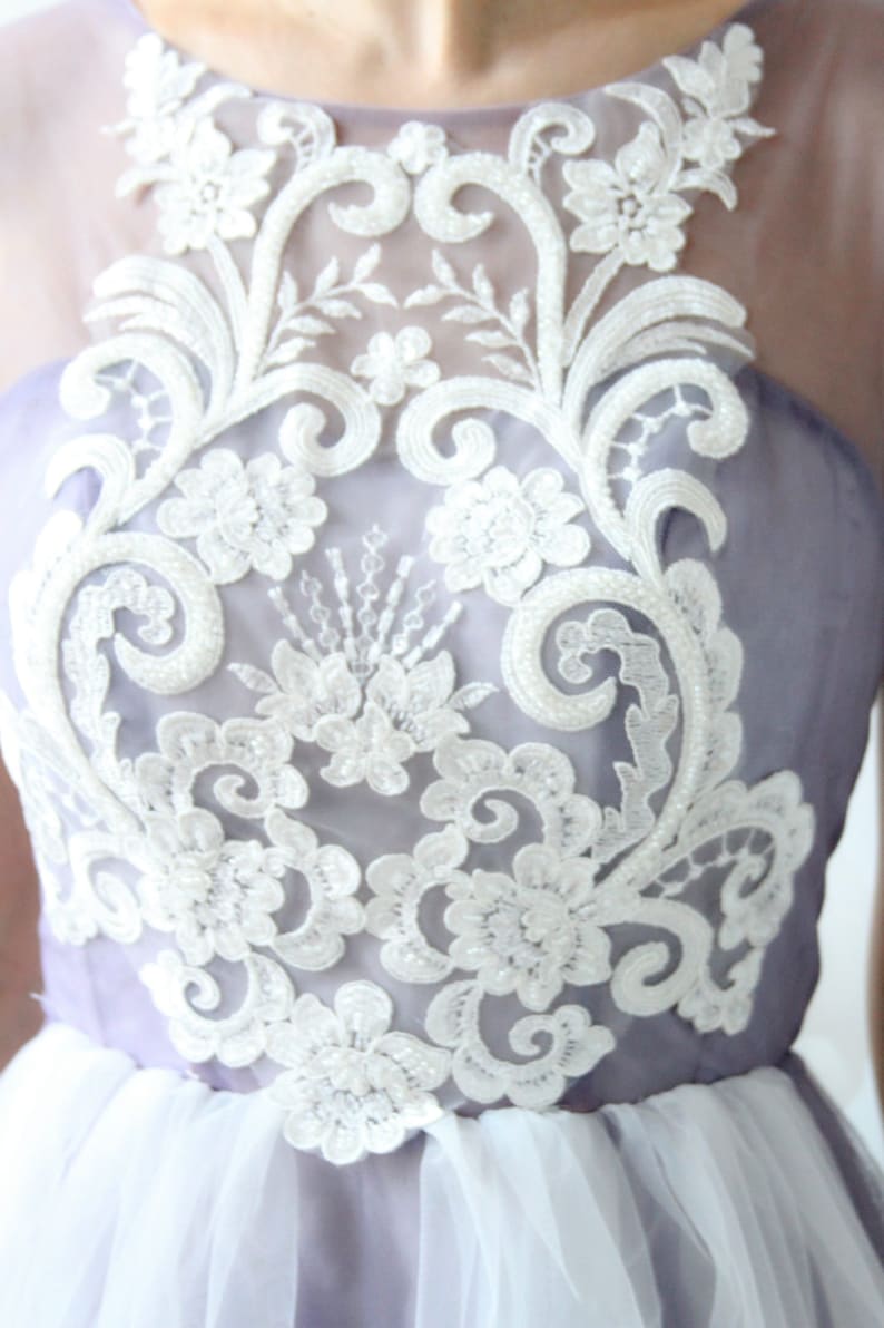 Custom Dye Dusty Purple Wedding Dress - Etsy