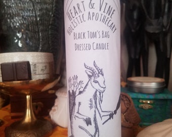 Black Tom's Bag Anti-Meddling Dressed Candle