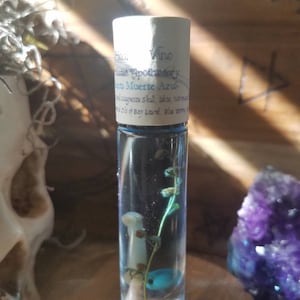 Santa Muerte Azul Oil (Clear thinking, academic oil)