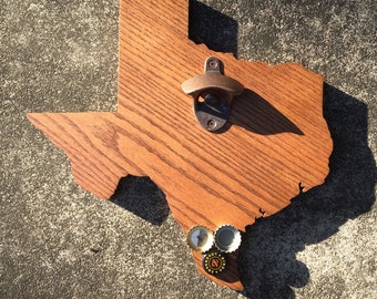 Magnetic Texas Bottle Opener