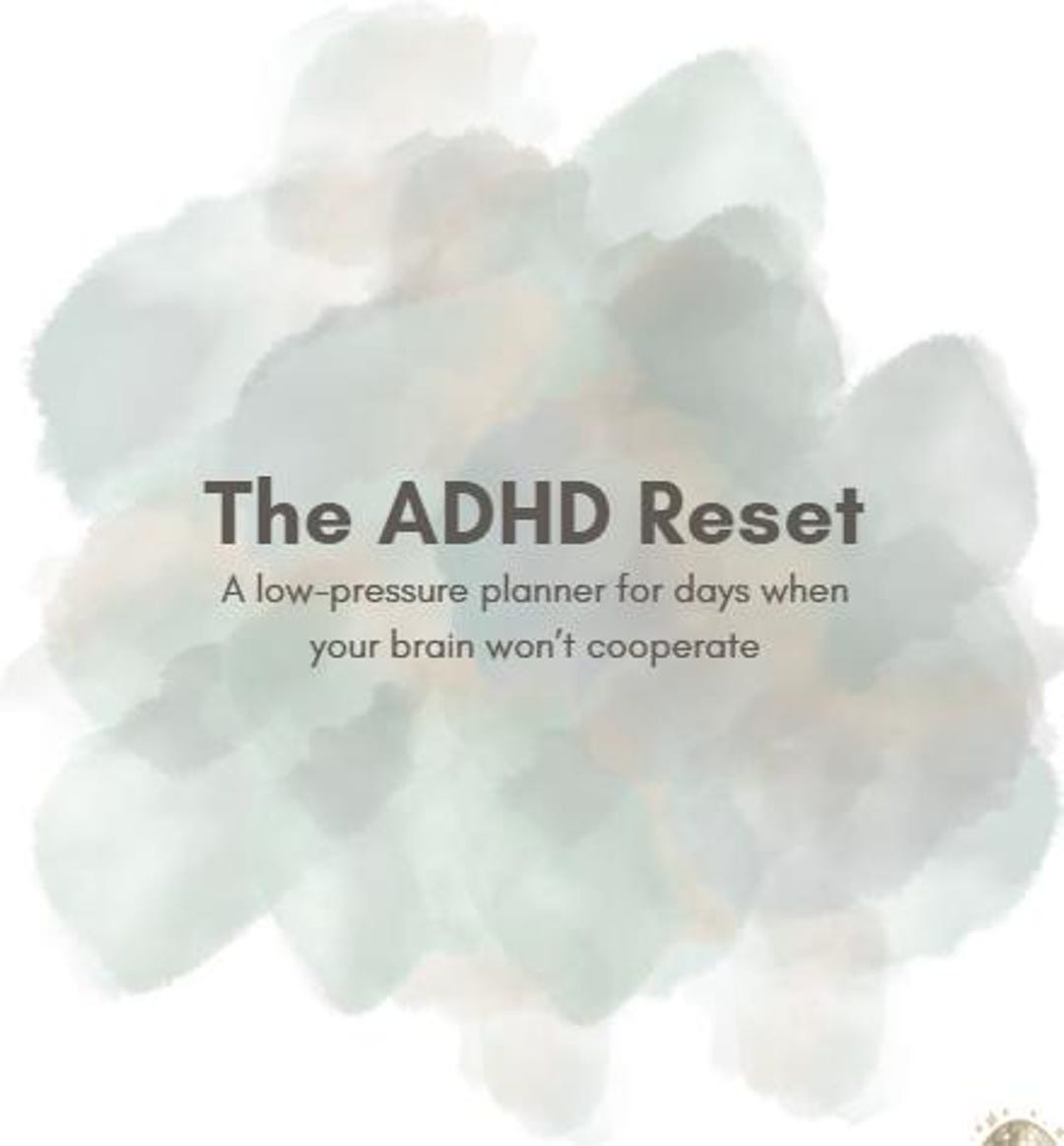 ADHD Reset Workbook | Gentle Planner for Burnout (PDF Download) - Etsy