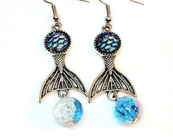 Handmade Mermaid Tail Earrings - Uniquely Adorable!