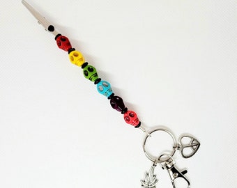 Crystal Wand / Nail Saver Keychain / Multipurpose Tool / Jewelry Clasp  Helper / ATM Card Clip 