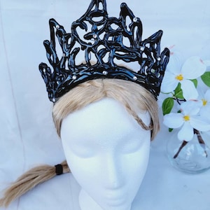 Black Swan Crown: Melted Gothic Tiara, Ballet Headpiece