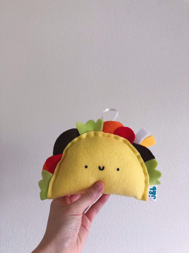 Taco plush food plushie tacos decor pillow stuffed | Etsy