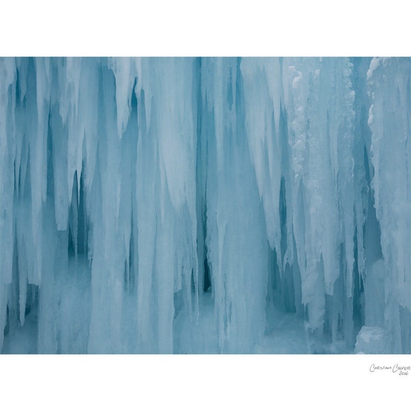 Hielo - Fotografía de Bellas Artes, Impresión en Color, Naturaleza, Azul, Derretimiento