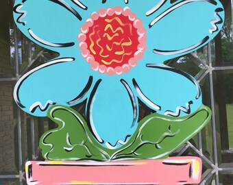 spring door hanger etsy spring door hanger