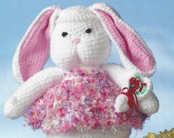 PDF Instant Digital Download girl boy childs adult crochet bunny rabbit pattern (2632)