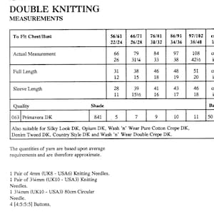 PDF Instant Digital Download Ladies Double Knit Cardigan - Etsy