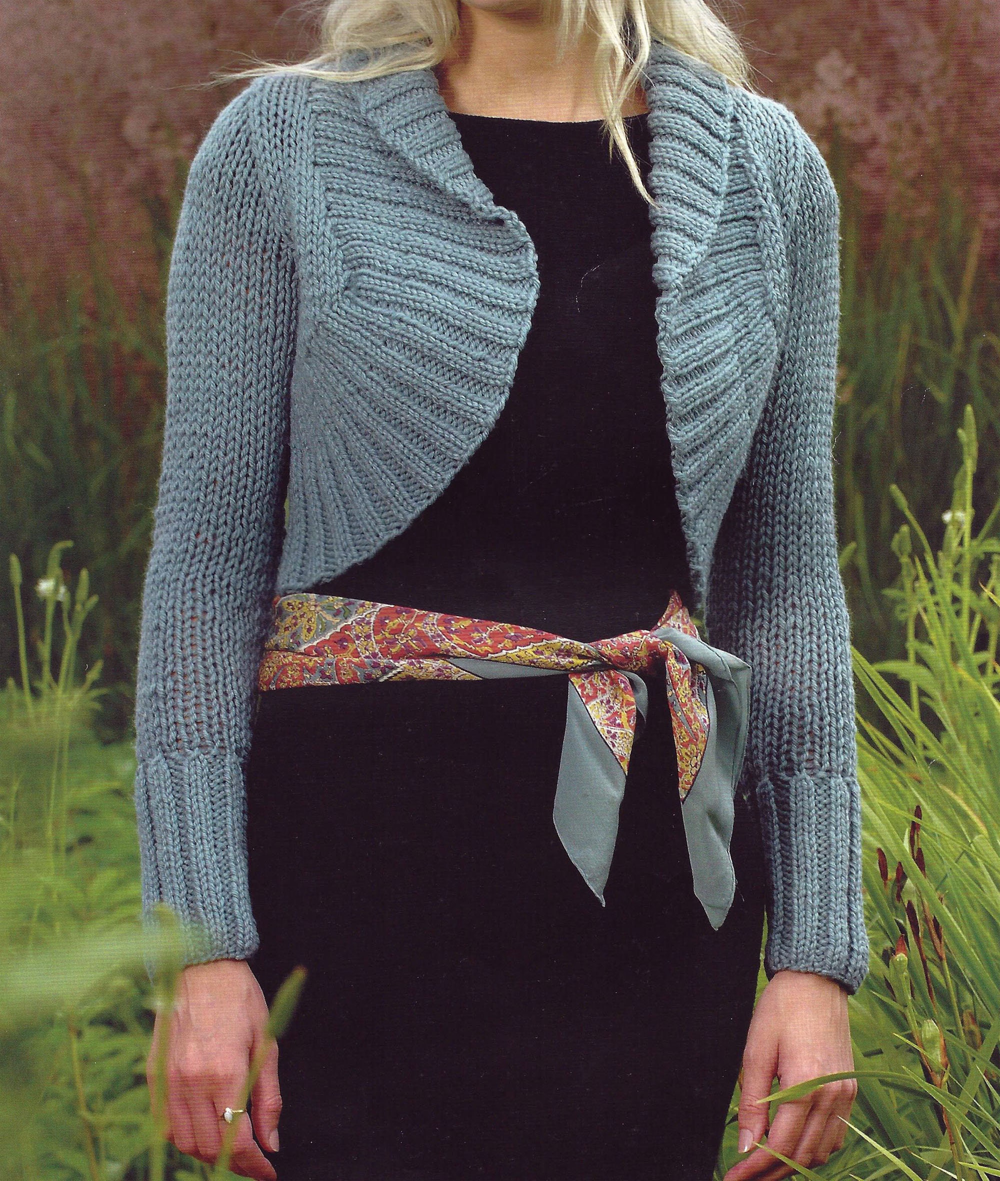 Free bolero knitting clearance pattern